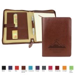 Logo Imprinted Laurige Zip Portfolio