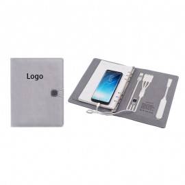 Power Bank Portfolio with Built-in Mini Lamp with Logo
