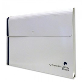 Customized Legal Size Expansion Portfolio with Sealed Gusset 10"x15" PMS Printed