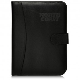 Customized Prestige Black Leather Portfolios