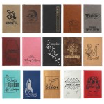 Logo Branded Light Brown Leatherette Sketch Book with Unlined Notepad