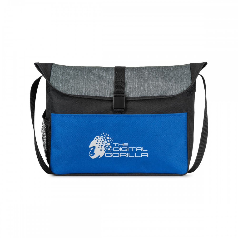 Logo Imprinted Rockland Messenger Bag - Royal Blue