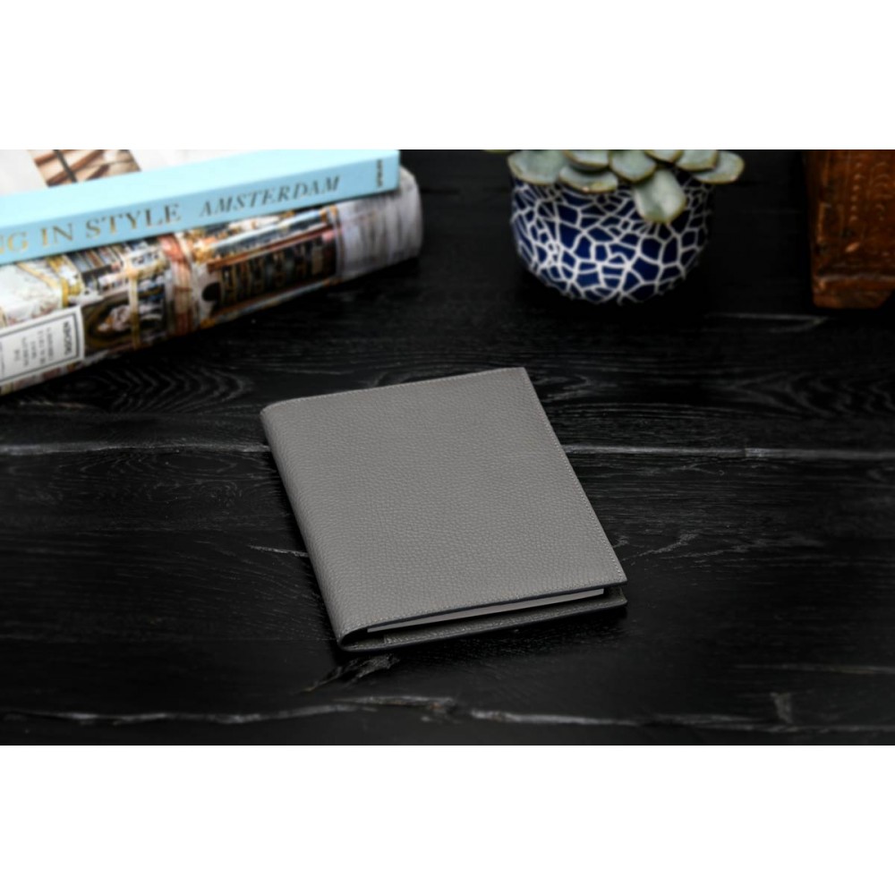 Custom Printed Pebble Calf Leather Medium-Size Padfolio