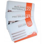 Promotional Letter Size Expansion Portfolio with Unsealed Gusset Printed Full Color 9" x 12"