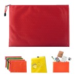 Plastic Zipper Pouch Document Bag Custom Printed