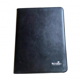 Personalized Business Padfolio W/ 5000mah Power Bank Wireless Charger with LED Logo