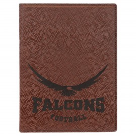 Promotional 7" x 9" Football Leatherette Small Portfolio with Notepad