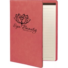 7" x 9" - Premium Leatherette Notebook or Portfolio with Logo