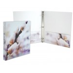 Promotional Laminated Paper 3-Ring Binder with Pockets (9-3/4 x 11-1/2") Printed Full Color 4/0