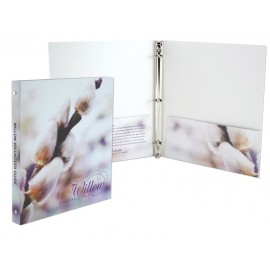 Promotional Laminated Paper 3-Ring Binder with Pockets (9-3/4 x 11-1/2") Printed Full Color 4/0  Promotional Laminated Paper 3-Ring Binder with Pockets (9-3/4 x 11-1/2") Printed Full Color 4/0