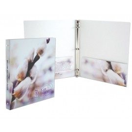 Laminated Paper 3-Ring Binder with Pockets (9-3/4 x 11-1/2") Printed Full Color 4/0 with Logo