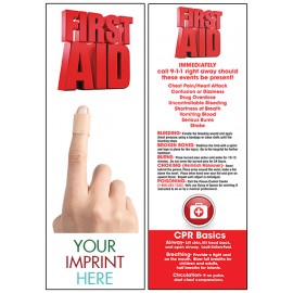 Promotional First Aid Bookmark  Promotional First Aid Bookmark