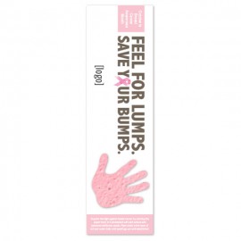 Personalized Breast Cancer Awareness Seed Paper Shape Bookmark - Design V  Personalized Breast Cancer Awareness Seed Paper Shape Bookmark - Design V