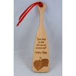 Custom Imprinted 2" x 6" - Hardwood Bookmark - Customized Hardwood Shapes - Laser Engraved - USA-Made