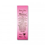 Customized 2" x 8" Stock Ribbon "Mother's Day" Bookmark