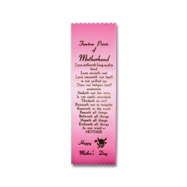 Personalized 2" x 8" Stock Ribbon "Mother's Day" Bookmark