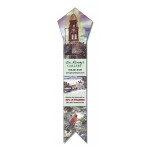 Custom Plastic Bookmark - 2.25x8.5 Laminated Pentagon Shape -14 pt.