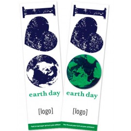 Seed Paper Earth Day Shape Bookmark - Design J with Logo  Seed Paper Earth Day Shape Bookmark - Design J with Logo