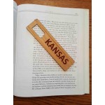 1.5" x 6" - Kansas Hardwood Bookmarks with Logo