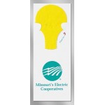 Lightbulb Drop Floral Seed Paper Pop-Out Bookmark with Logo