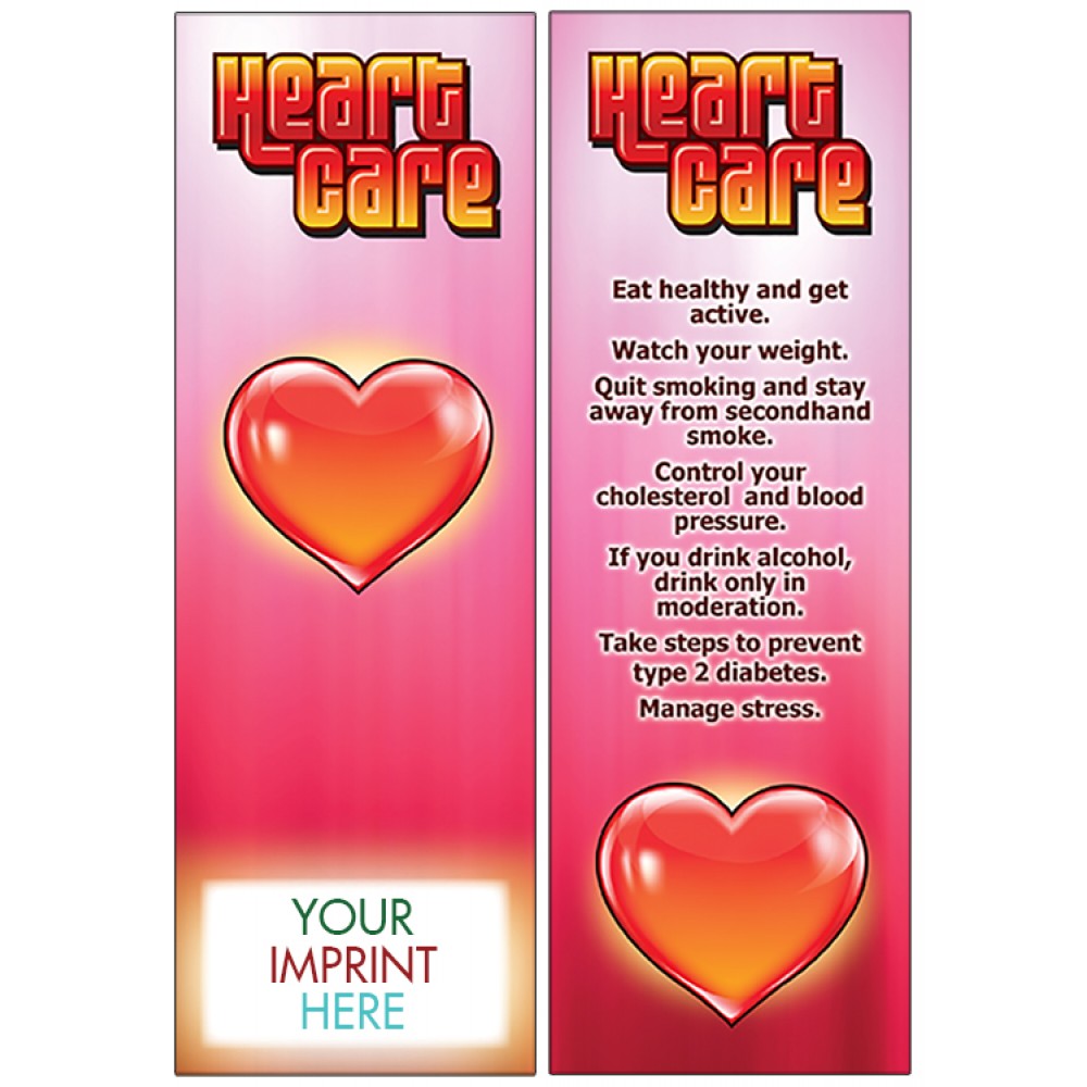Customized Heart Care Bookmark
