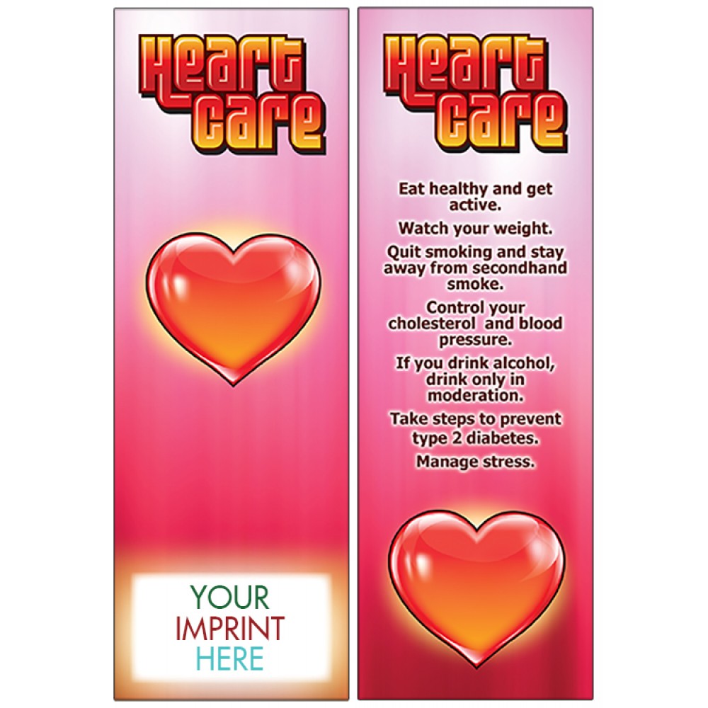 Branded Heart Care Bookmark Branded Heart Care Bookmark