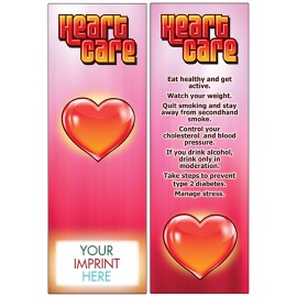 Personalized Heart Care Bookmark