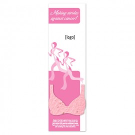 Breast Cancer Awareness Seed Paper Shape Bookmark - Design Z with Logo