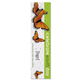 Custom Earth Day Seed Paper Bookmark - Design N