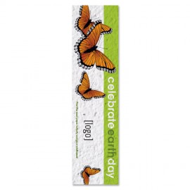 Earth Day Seed Paper Bookmark with Logo