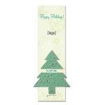 Seed Paper Holiday Shape Bookmark Branded
