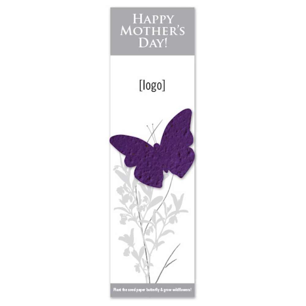 Branded Seed Paper Mother's Day Shape Bookmark Branded Seed Paper Mother's Day Shape Bookmark