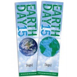 Seed Paper Earth Day Shape Bookmark - Design L with Logo