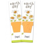 Branded Seed Paper Earth Day Shape Bookmark