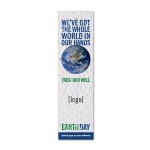 Personalized Small Seed Paper Earth Day Bookmark