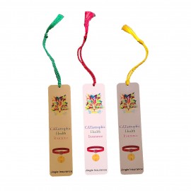 1.5" x 5.75" Aluminum Bookmarks with Logo