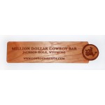 Branded 1" x 4" - Hardwood Bookmark - Customized Hardwood Shapes - Laser Engraved - USA-Made