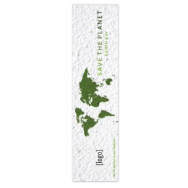 Logo Branded Earth Day Seed Paper Bookmark - Design BB  Logo Branded Earth Day Seed Paper Bookmark - Design BB