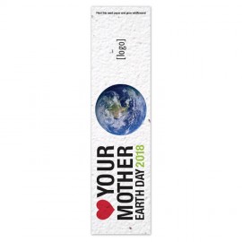 Customized Earth Day Seed Paper Bookmark - Design B
