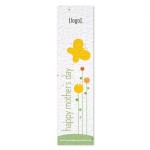 Logo Printed Seed Paper Mother's Day Bookmark
