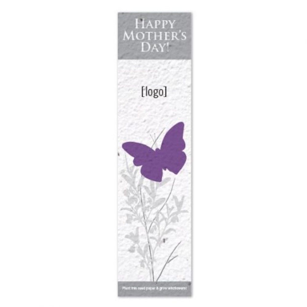 Seed Paper Mother's Day Bookmark Custom Imprinted Seed Paper Mother's Day Bookmark Custom Imprinted