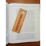 1.5" x 6" - Oklahoma Hardwood Bookmarks with Logo