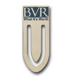2 1/2" Custom Etched Enamel Bookmark with Logo  2 1/2" Custom Etched Enamel Bookmark with Logo