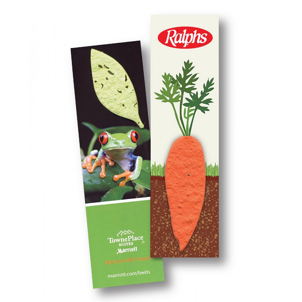Bookmark w/Seeded Premium Shape Attached with Logo