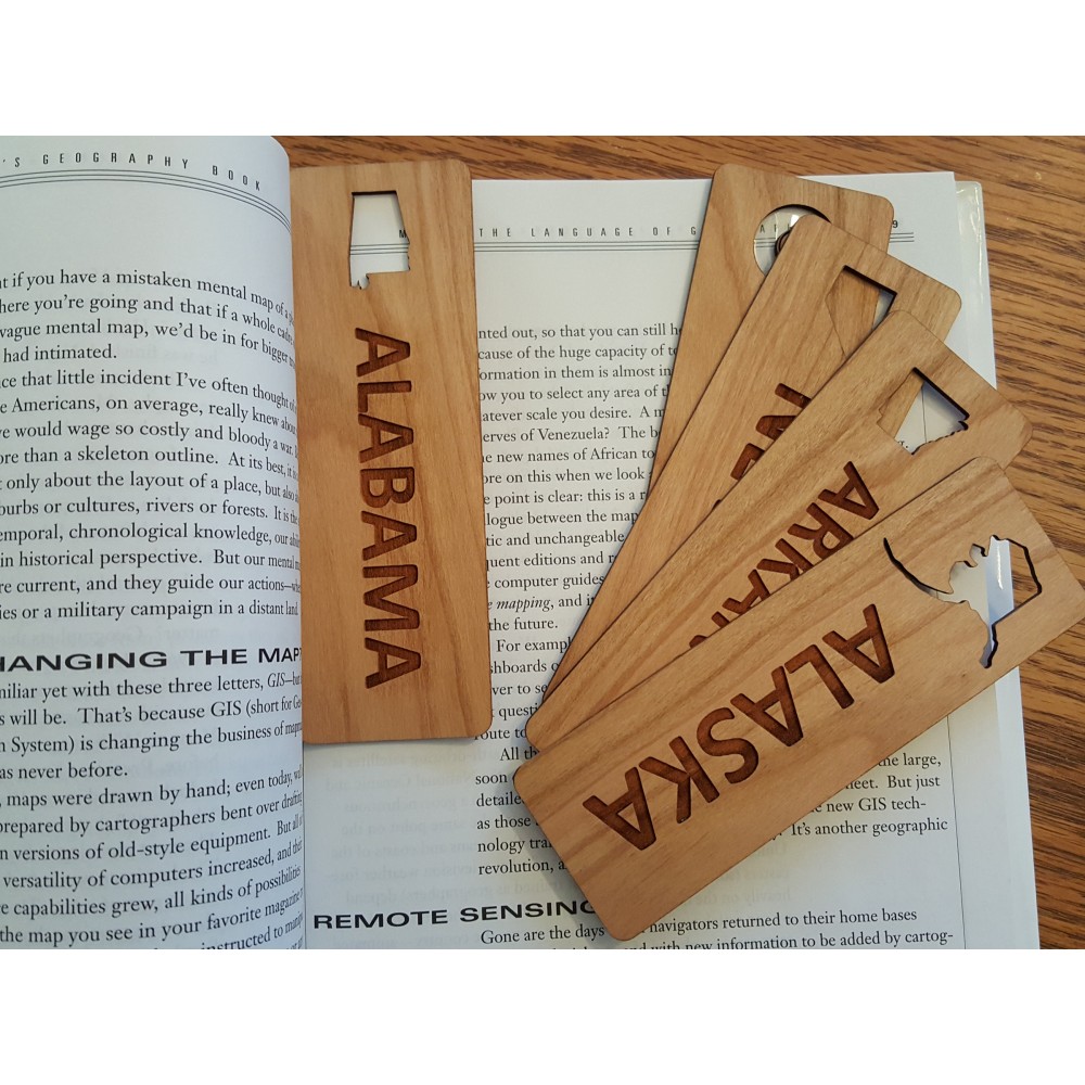 Promotional 1.5" x 6" - Alabama Hardwood Bookmarks