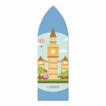 Customized Gothic Arch Bookmark Full color(2.25"x7")