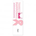 Breast Cancer Awareness Seed Paper Shape Bookmark Branded