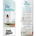 Custom Imprinted Bookmark - Staying Fit and Healthy