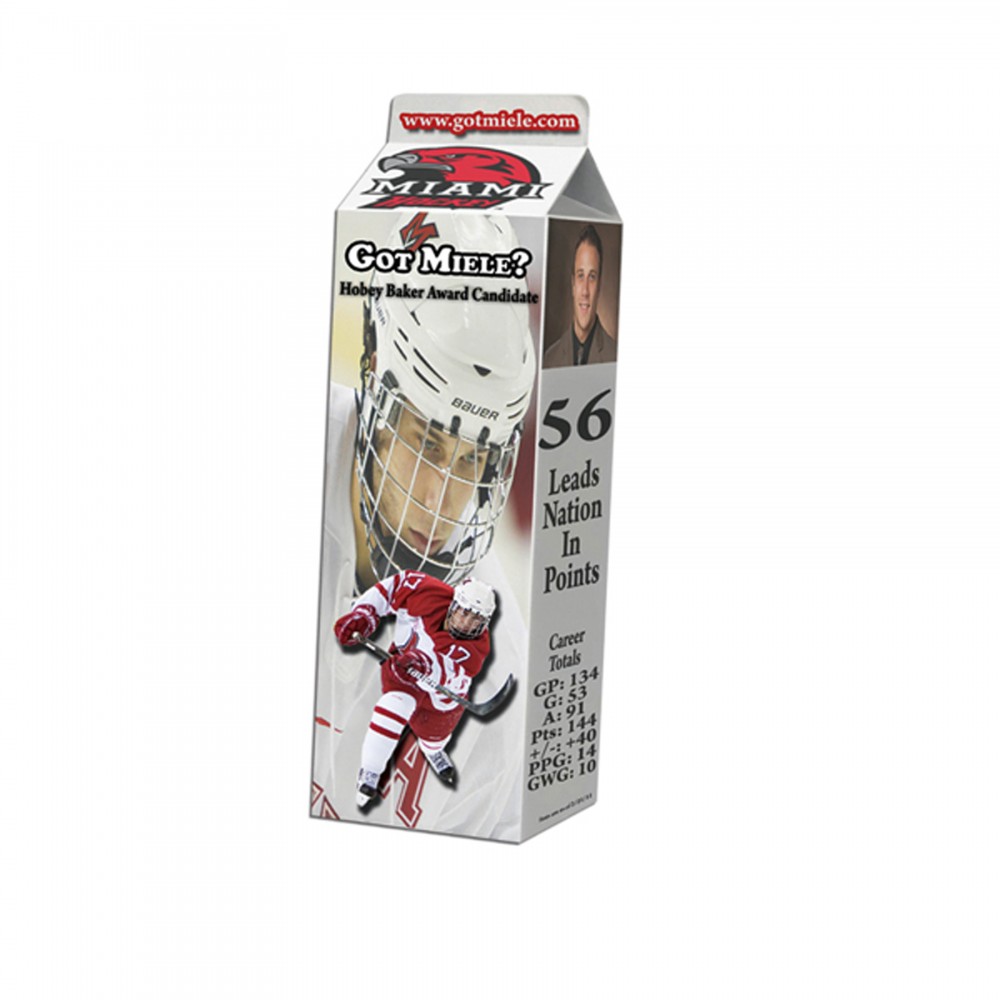 Special Shapes Milk Carton Bookmark (Offset Print) with Logo