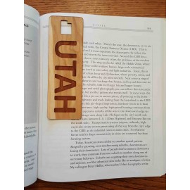 Customized 1.5" x 6" - Utah Hardwood Bookmarks